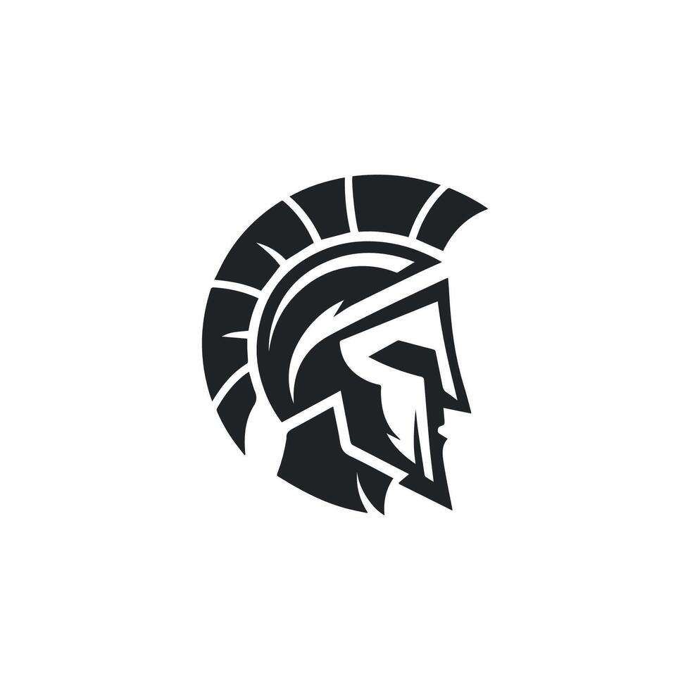 Minimalist Sparta logo vector