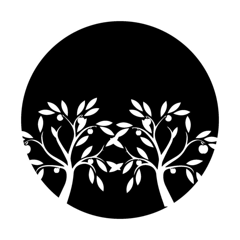 apple tree icon vectors illustration
