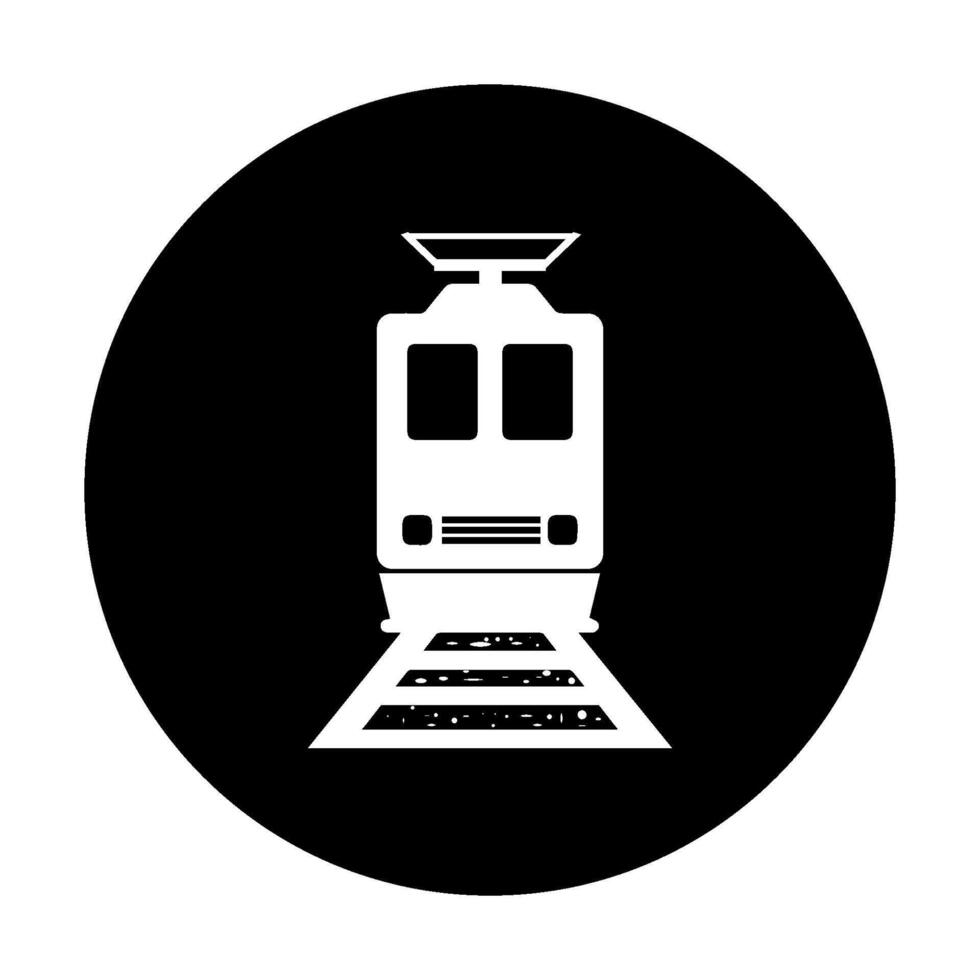 commuter train icon simple line design vector