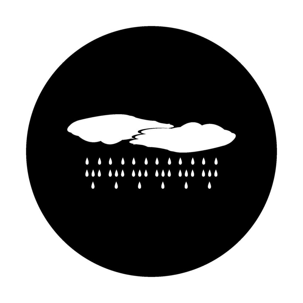 rain and cloud icon vectors illustration