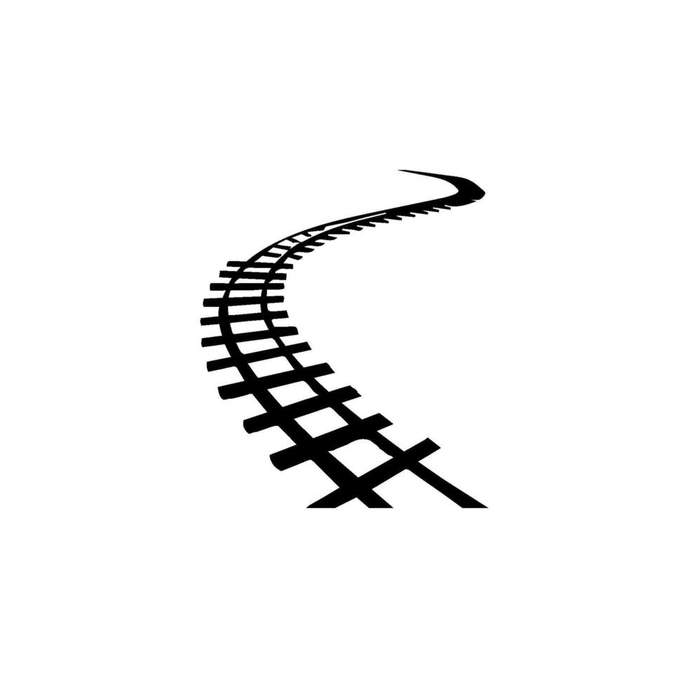train tracks vectors illustration
