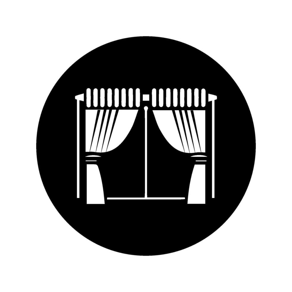 curtain icon vectors illustration symbol design