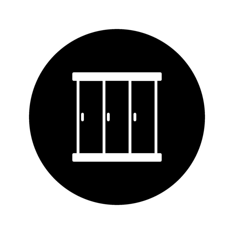 wardrobe icon, simple design vector