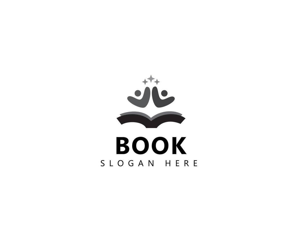 Creative Logo Design for Book and Reading Student for Study vector