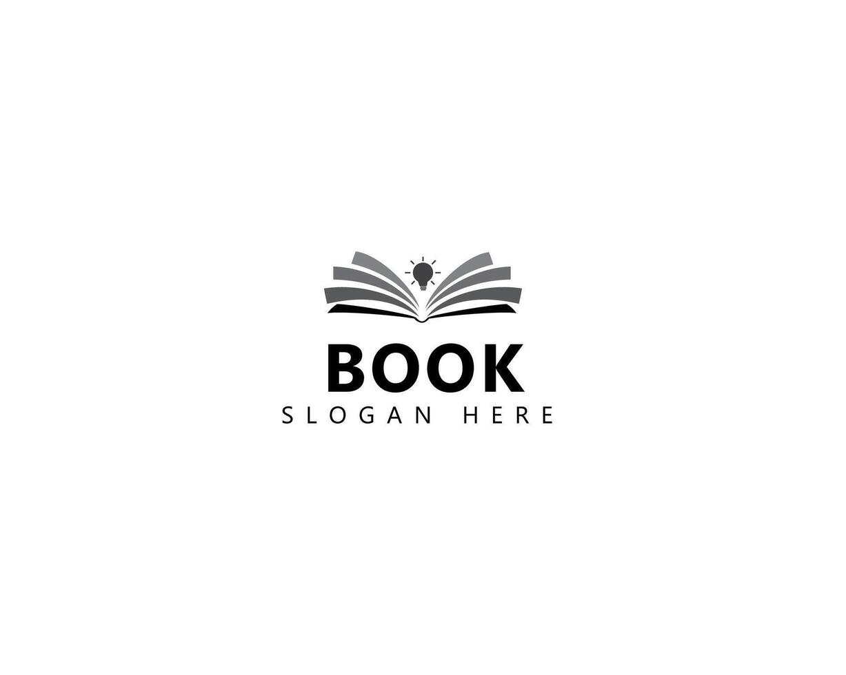 Creative Logo Design for Book and Reading Student for Study vector