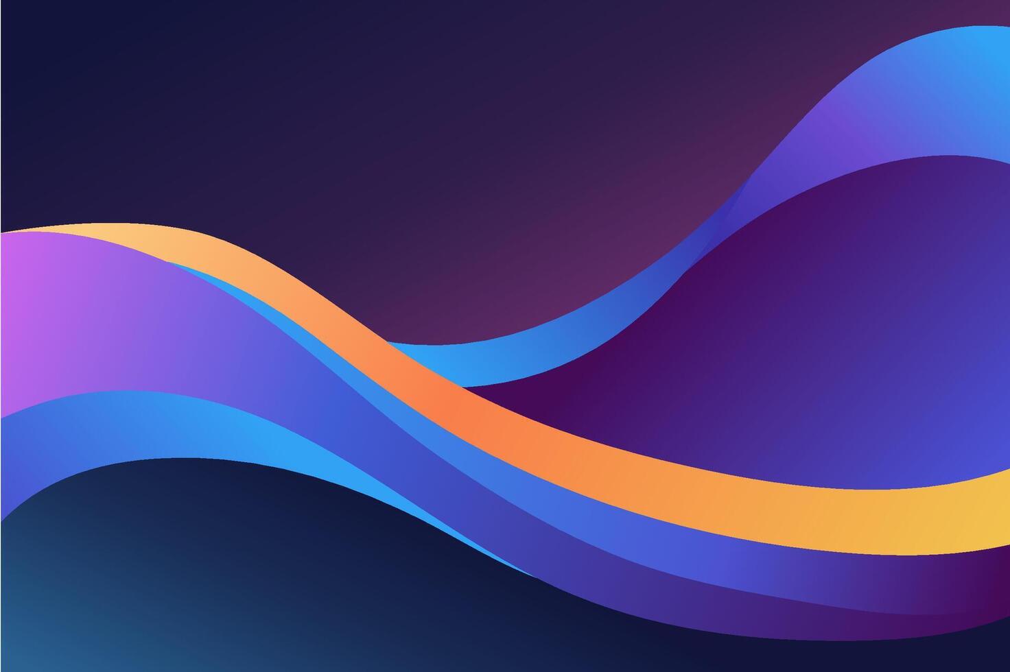 Immerse yourself in the beauty of abstract art, as vibrant hues and flowing waves come together to create a truly mesmerizing background. vector