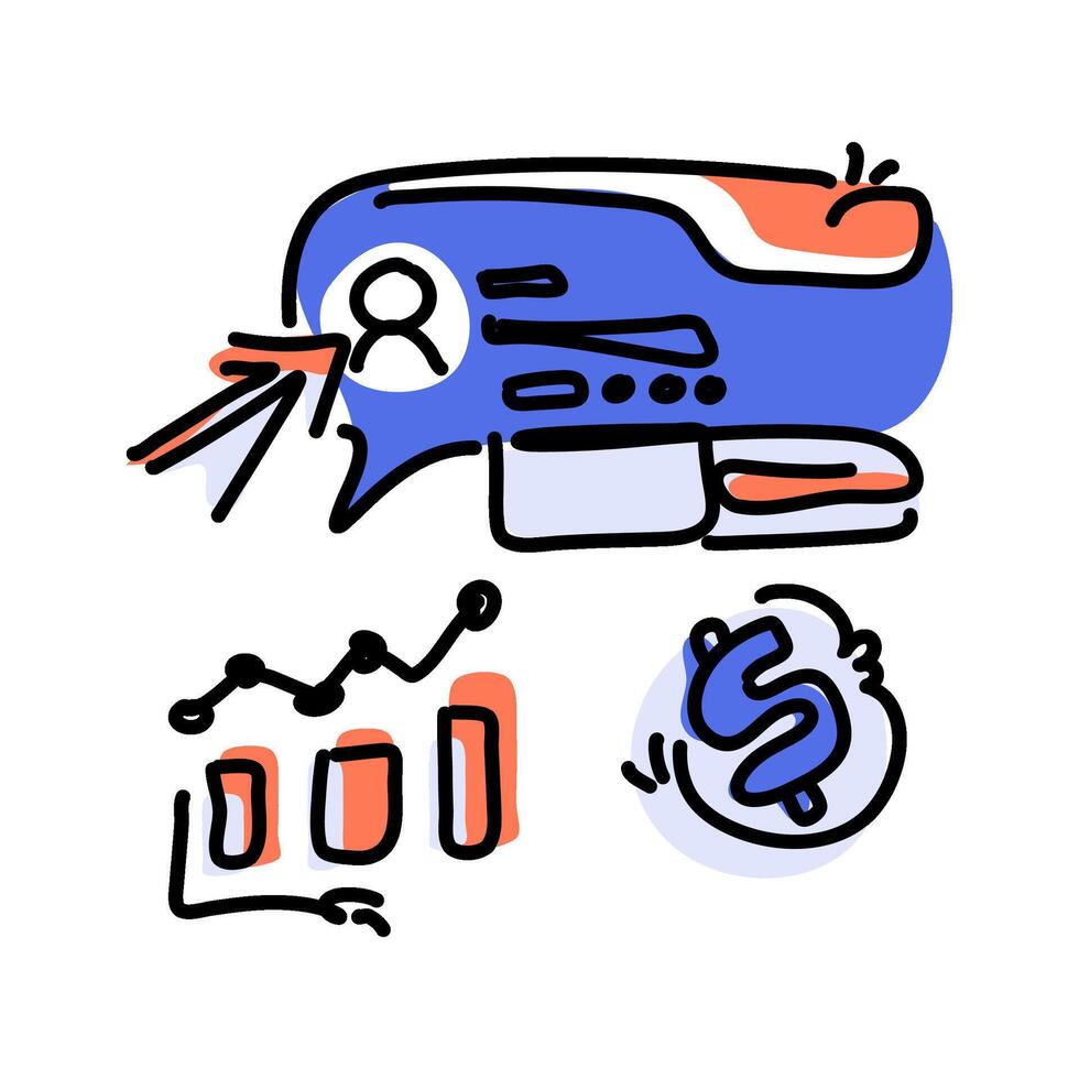 Enhance your online presence with our top-notch PPC Marketing flat illustration services. Trust our professional designs to optimize your marketing campaigns and boost your ROI vector