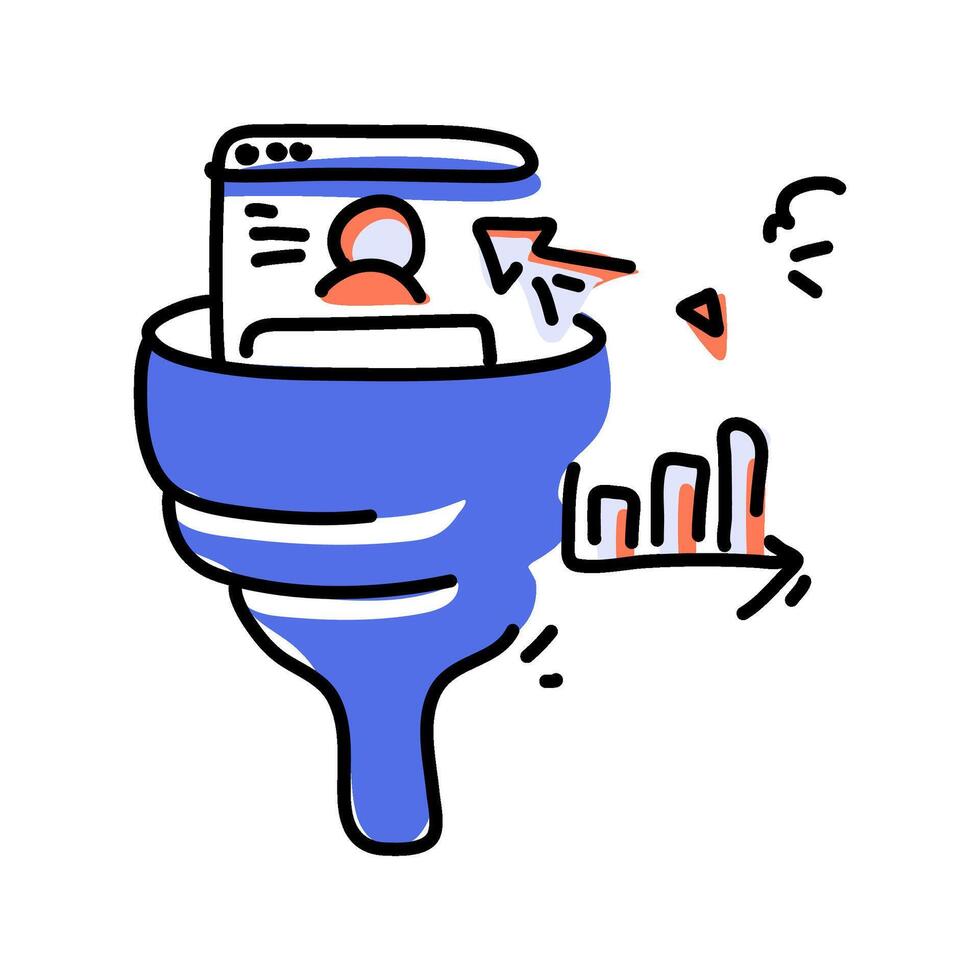 Elevate your online visibility with our expertly crafted PPC Marketing flat illustrations. Let our designs transform your marketing strategies and drive high returns on investment vector