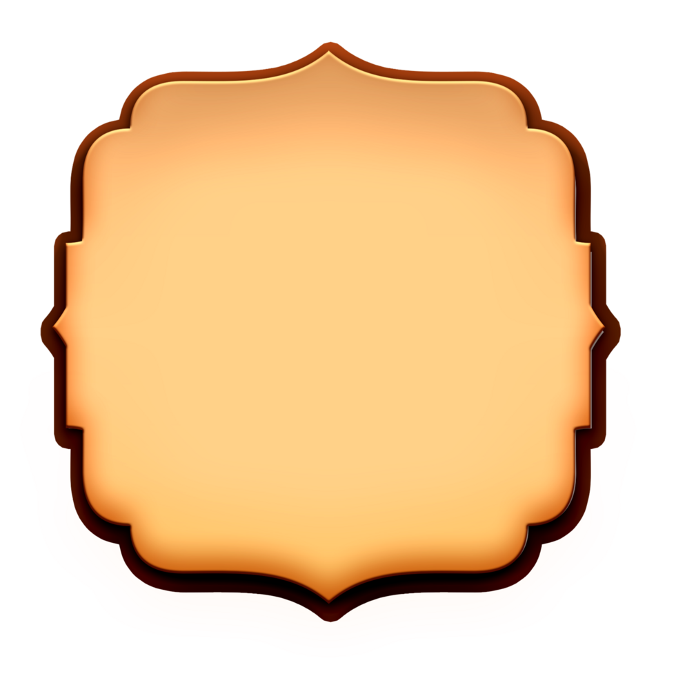 Islamic label banner ornament png