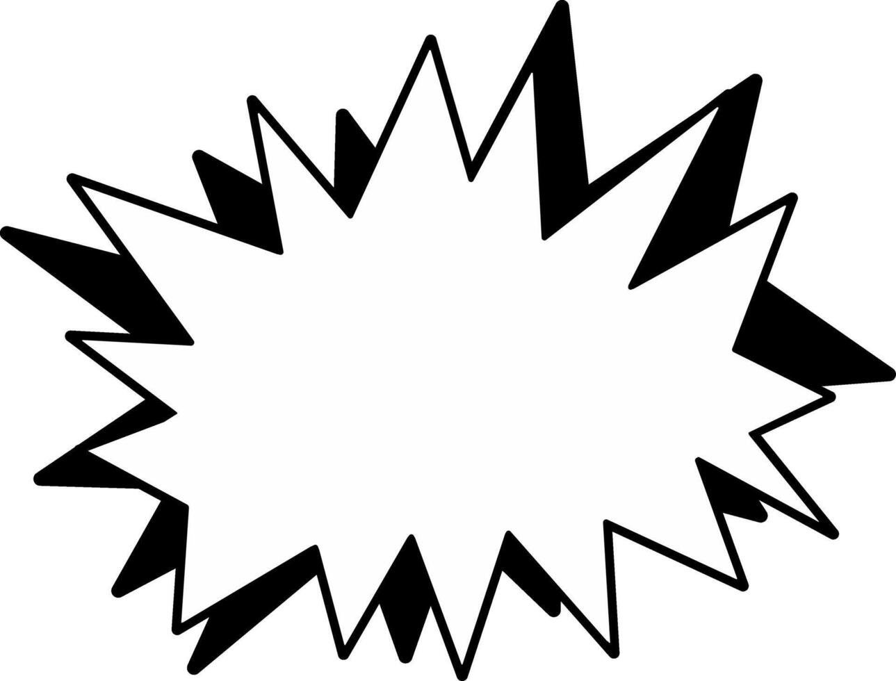 Comic explosion blasting explode shout boom bomb effect black white red yellow vector