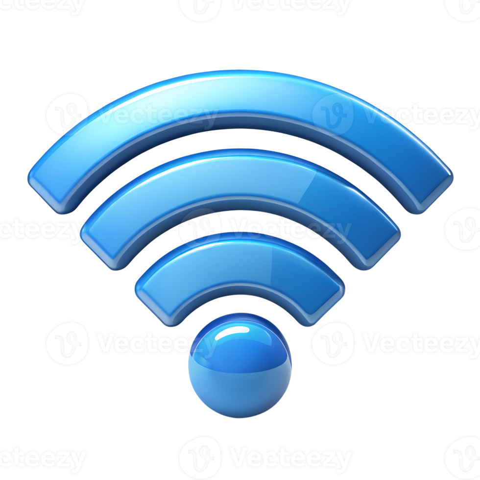 Wi-Fi symbol, isolated on a transparent background png