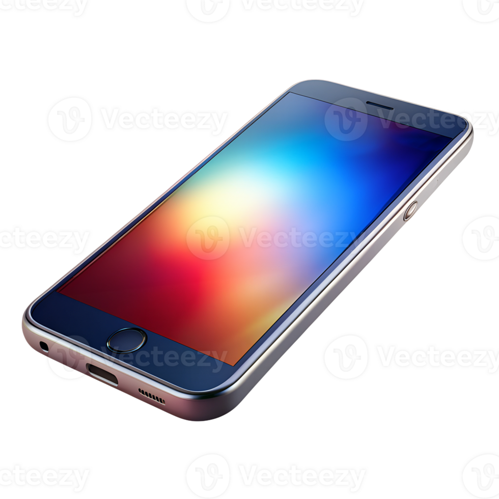 3d render of Smartphone isolated on a transparent background png