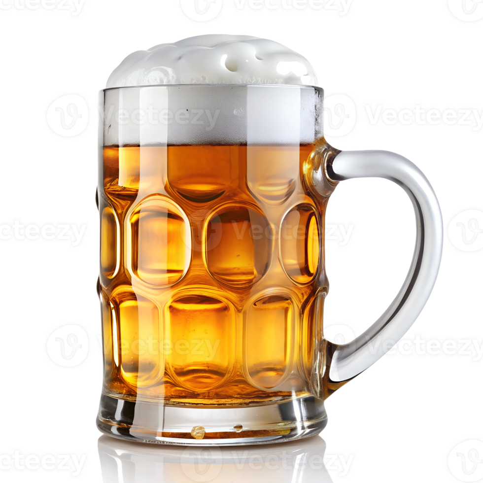 Beer mug, isolated on a transparent background png