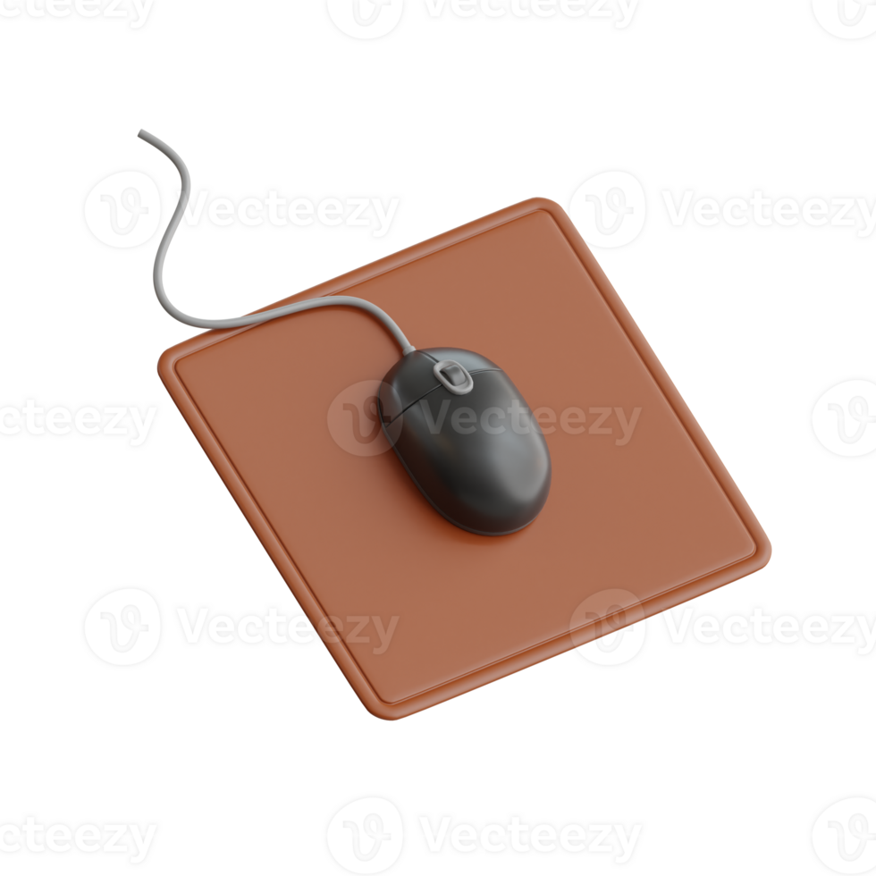 Computer Mouse 3D Icon. Mouse Clicker 3D Icon png
