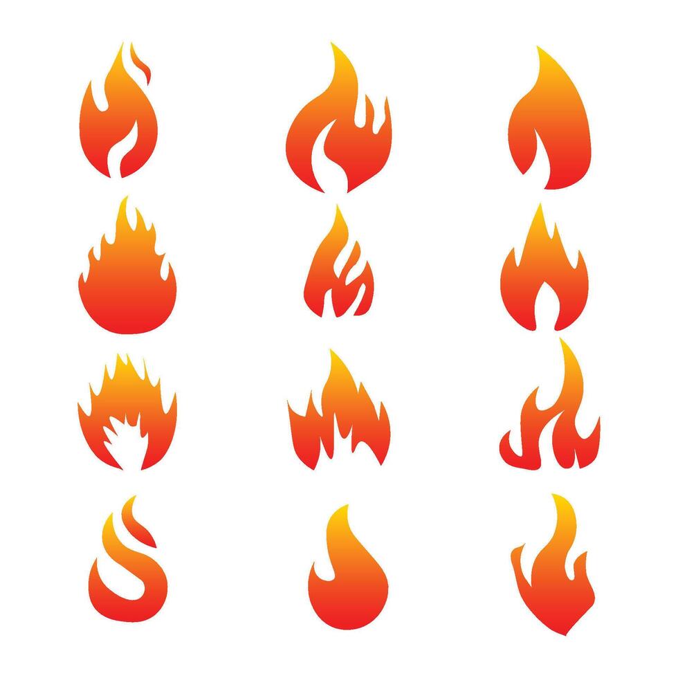 The Art and Symbolism of Flames in Design vector
