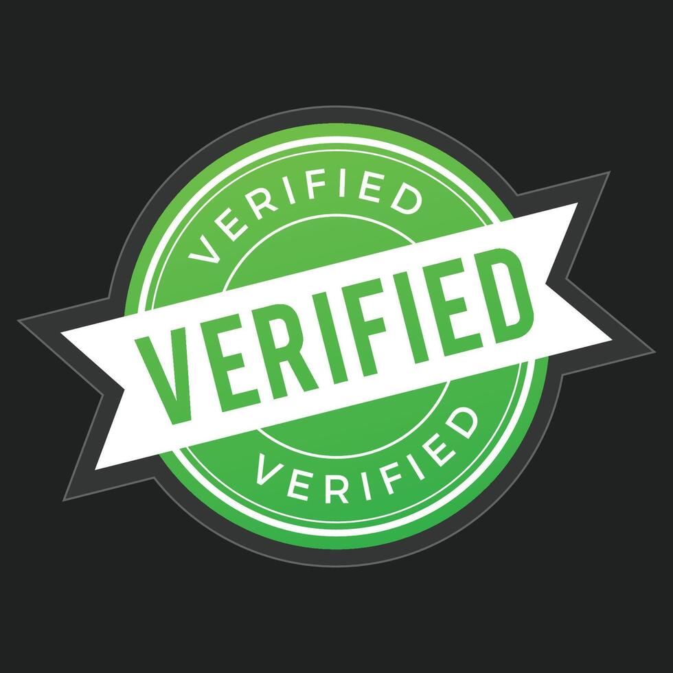 Verified square grunge Checkmark icon vector