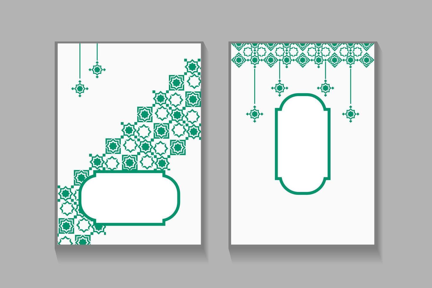 Elegant Islamic background geometric pattern in green color. Perfect for Ramadan, Eid, or other Islamic celebrations. vector