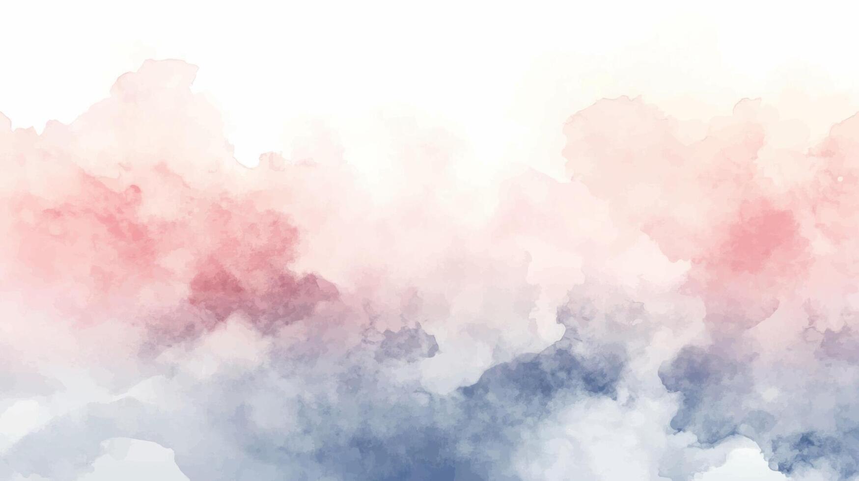 Abstract watercolor textured background. Pink blue hand drawn texture. Brush stroked painting pastel color watercolour. Aesthetic watercolor vector
