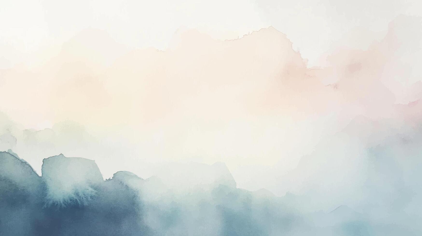 Abstract watercolor aesthetic background. aesthetic blue pink hand drawn texture design vector