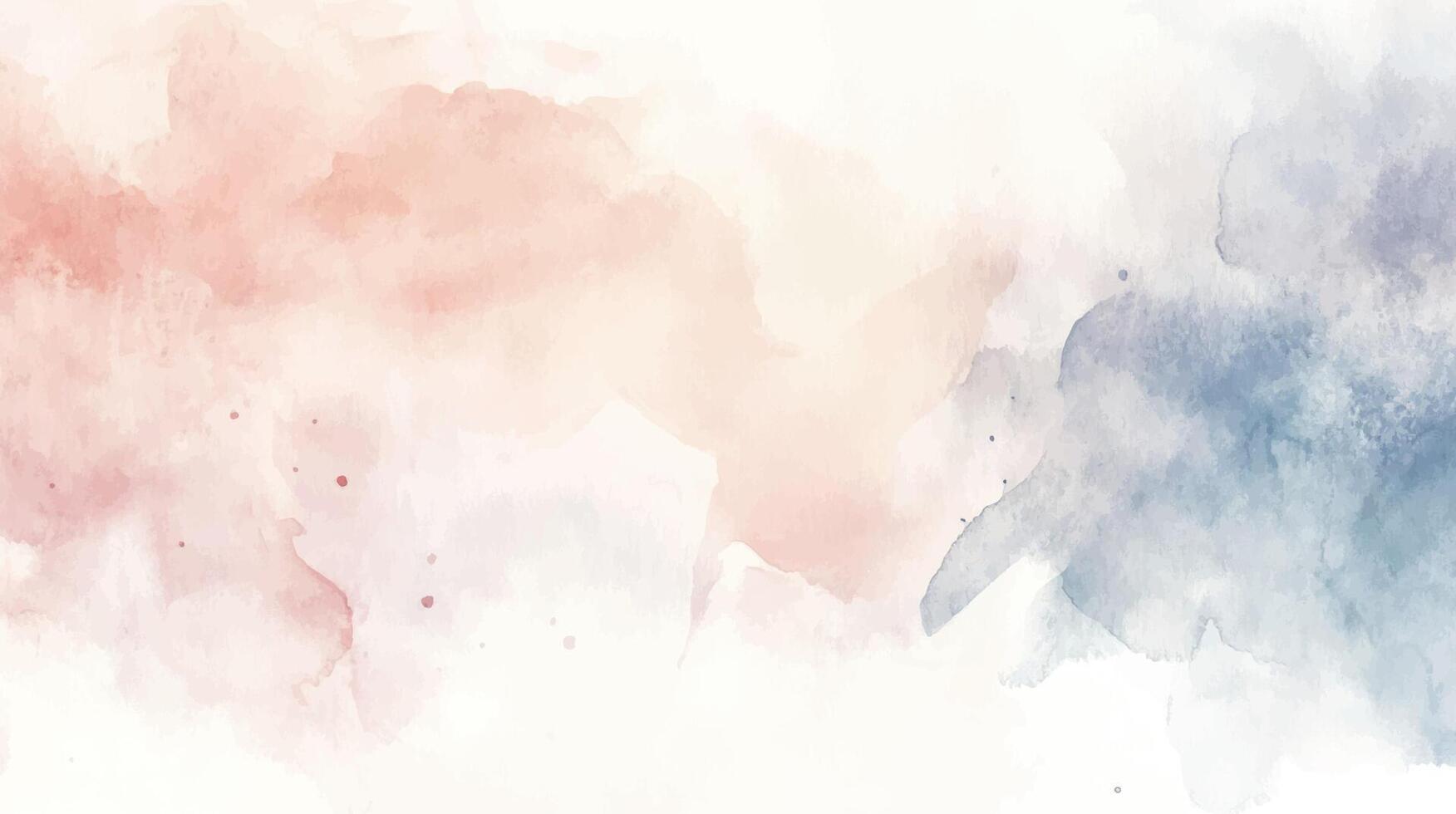 Abstract watercolor background. Hand drawn texture pink brushed stroked painting pastel color watercolour vector
