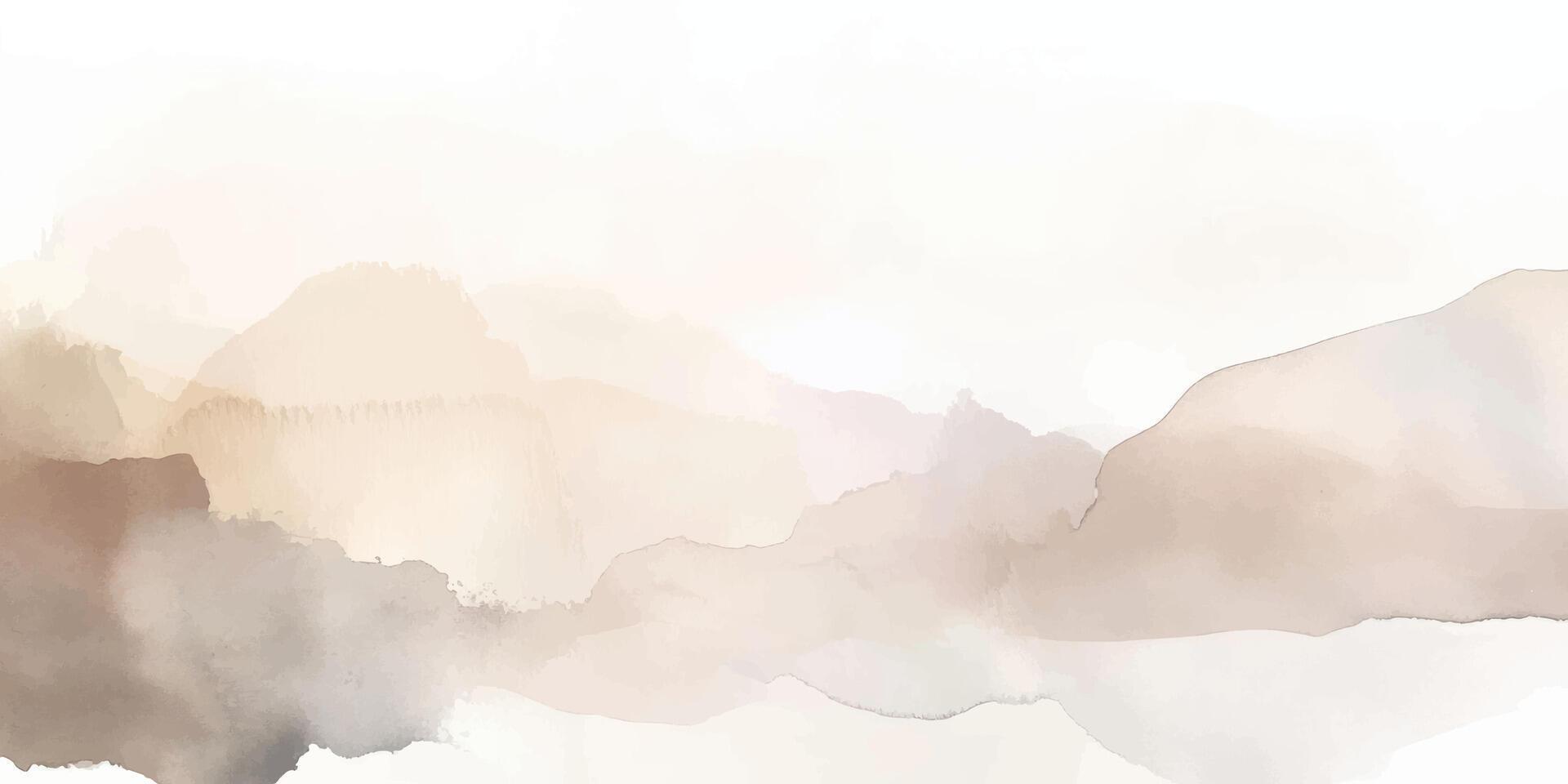 Abstract watercolor aesthetic horizontal background. Hand drawn Brush stroked painting splatter ink texture. pastel color vector