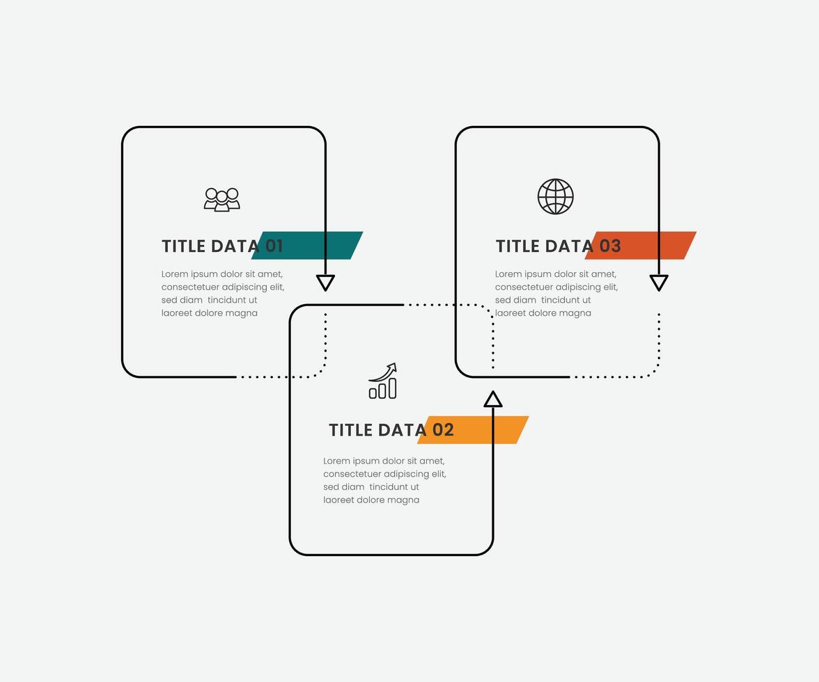 Infographic design template. Timeline concept with 3 options or steps template. layout, diagram, annual, rocket, start up, report, presentation. free design vector