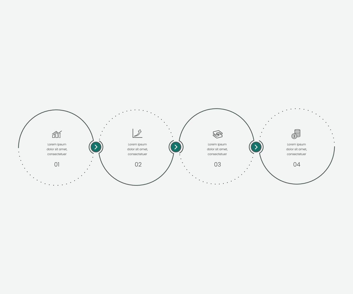 Infographic label design with icons and 4 options or steps. Infographics for business concept. Can be used for presentations banner, workflow layout, process diagram, flow chart, info graph vector