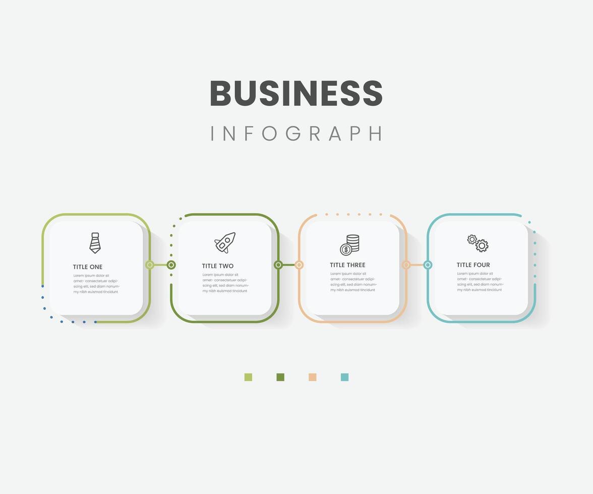 Free Infographic label design with icons and 4 options or steps. Infographics for business concept. Can be used for presentations banner, workflow layout, process diagram, flow chart, info graph vector