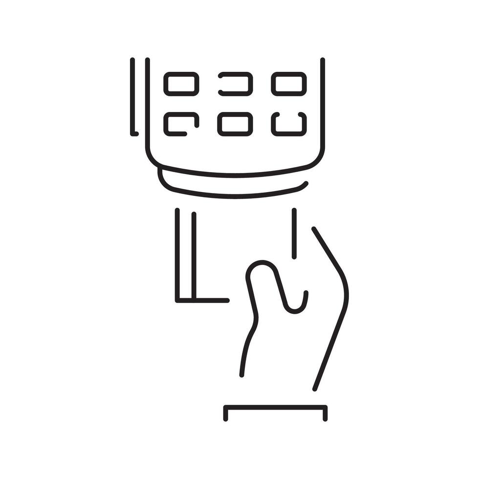 Payment Methods Finance Related with Pos Terminal, Credit Card, Receipt element vector