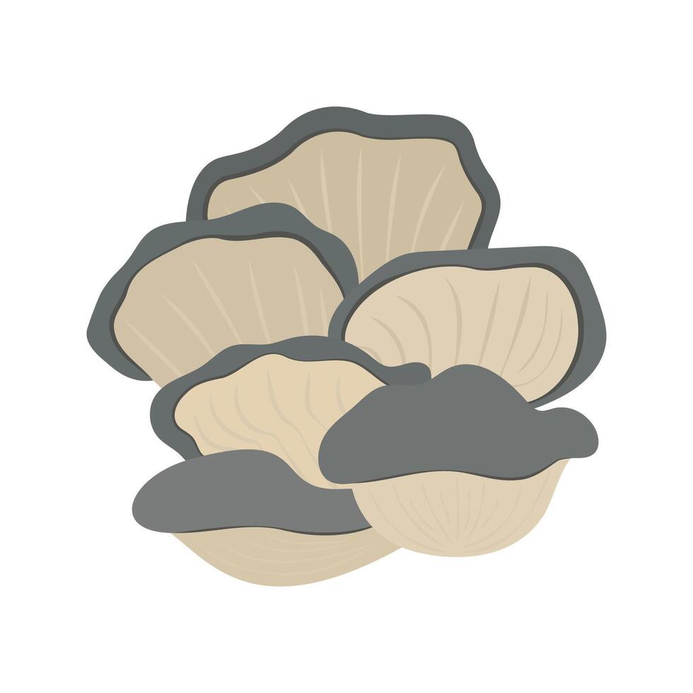 Cute bright colors of mushroom icon. Illustration isolated on white background. Food, autumn, and spring. Nature. vector