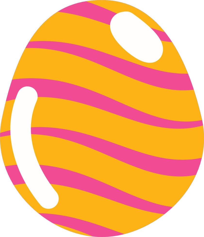 stripe easter egg vector