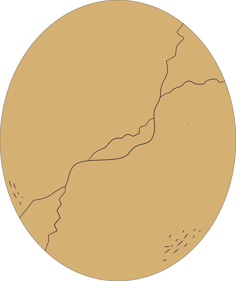 cracked boiled egg vector