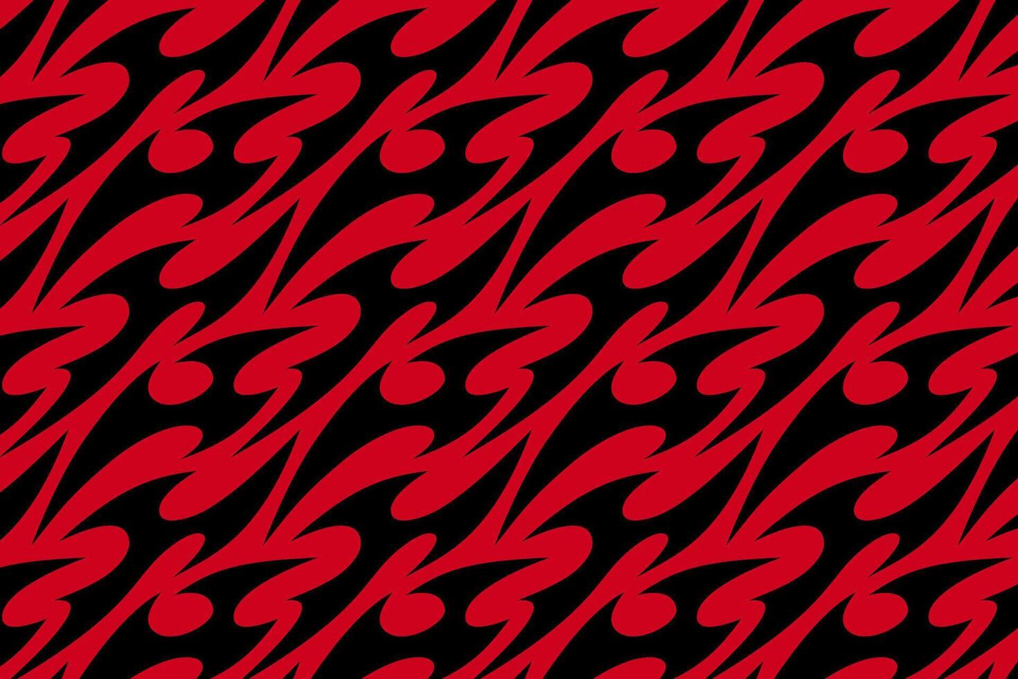 groovy fire red dark tribal seamless pattern for merchandise and packaging. abstract tattoo fire pattern on black background. vintage flaming pattern. retro red flame seamless pattern vector