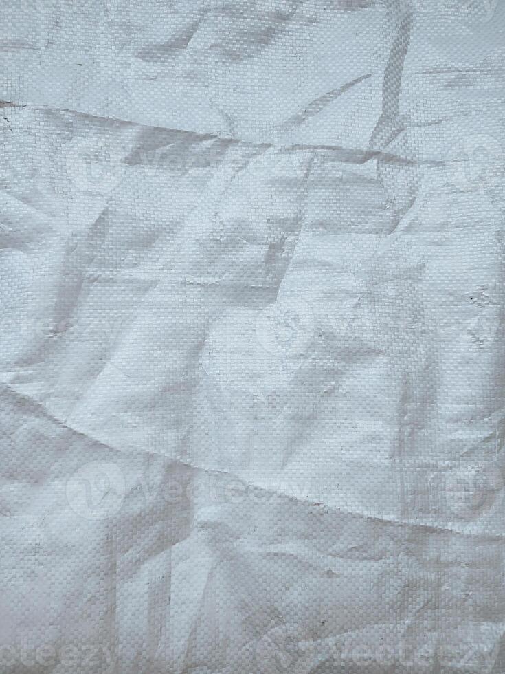 white sack texture and pattern. Arranged on a simple white background. For banners, website covers photo
