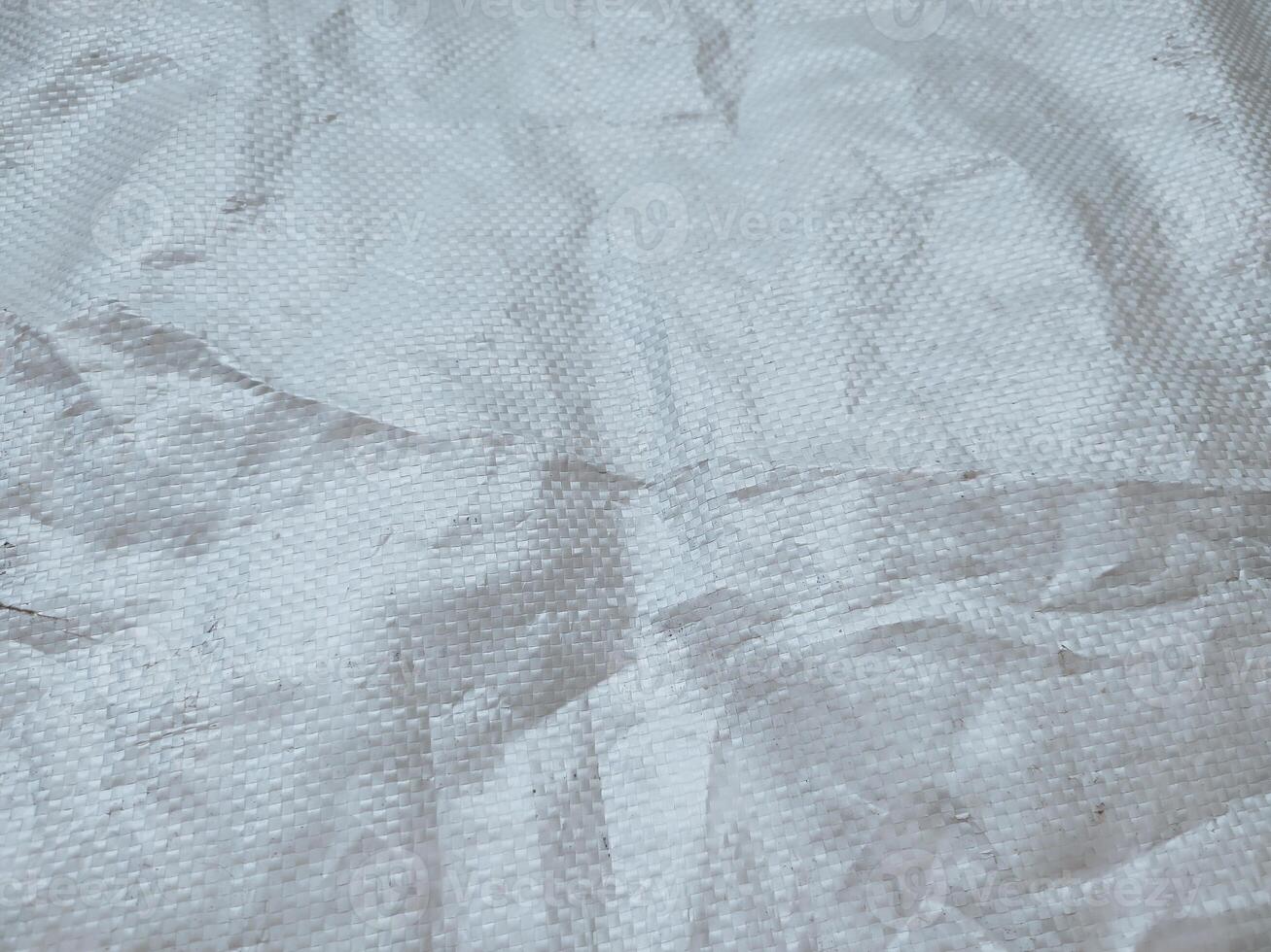white sack texture and pattern. Arranged on a simple white background. For banners, website covers photo