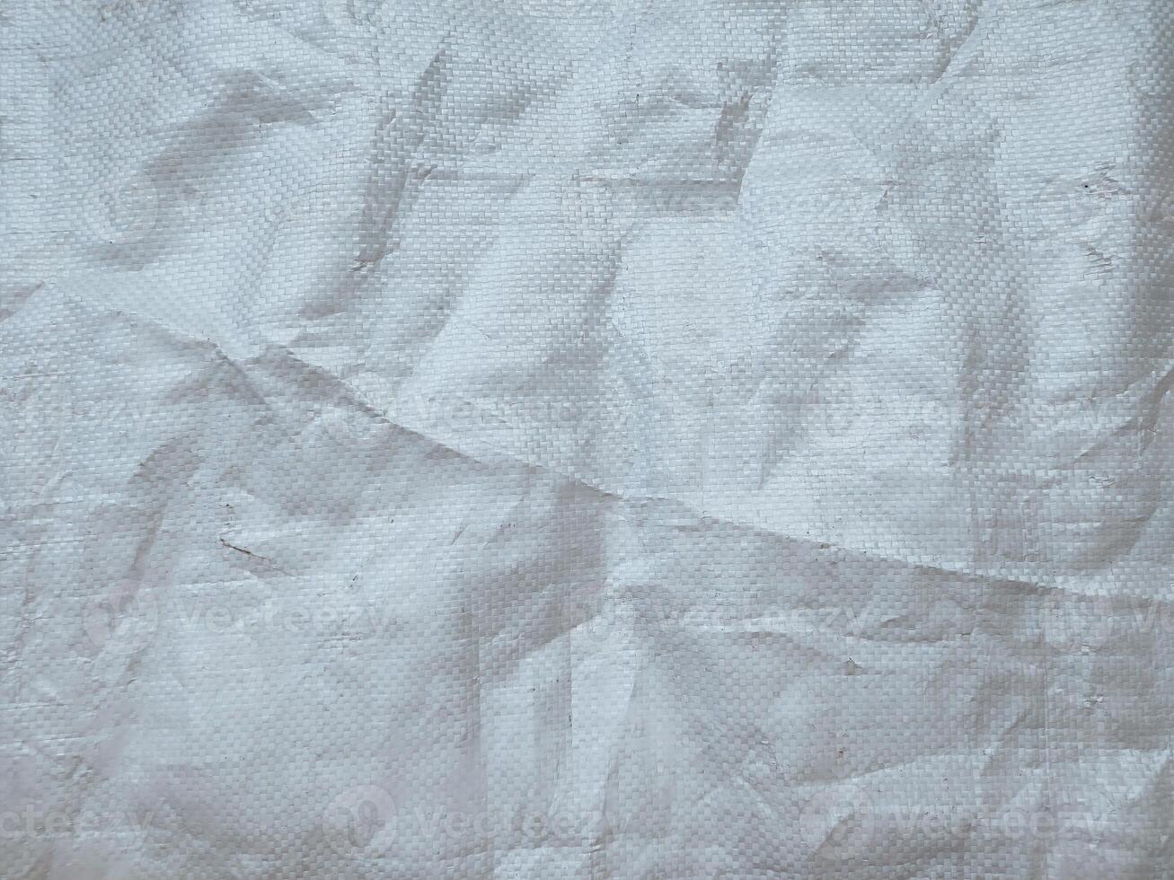 white sack texture and pattern. Arranged on a simple white background. For banners, website covers photo
