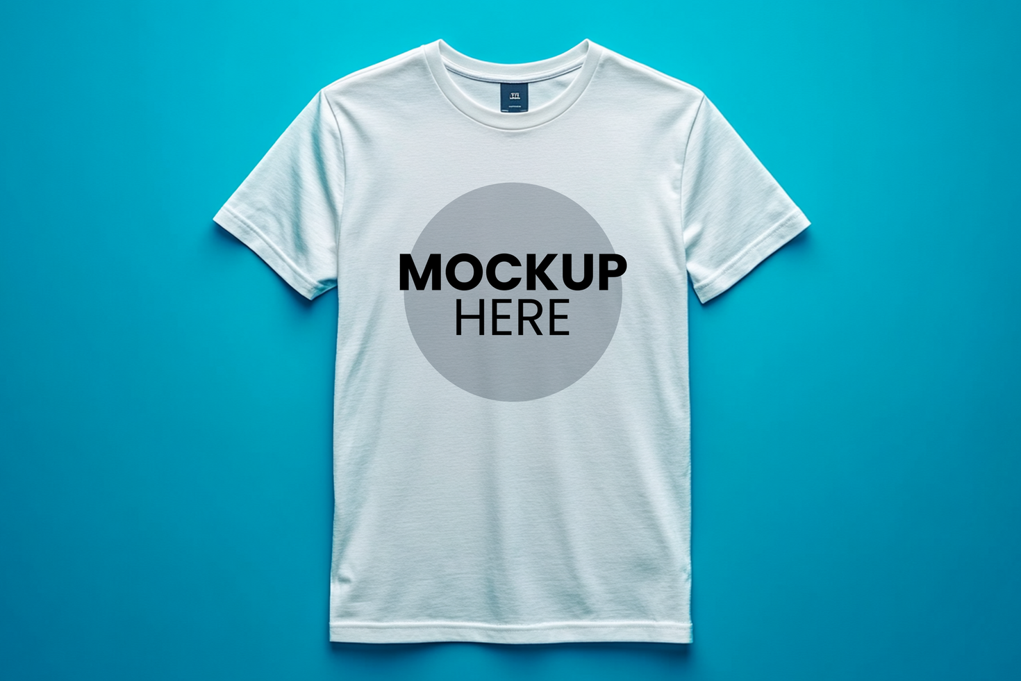 Fully Editable Mockup for White T-shirt Free Download psd