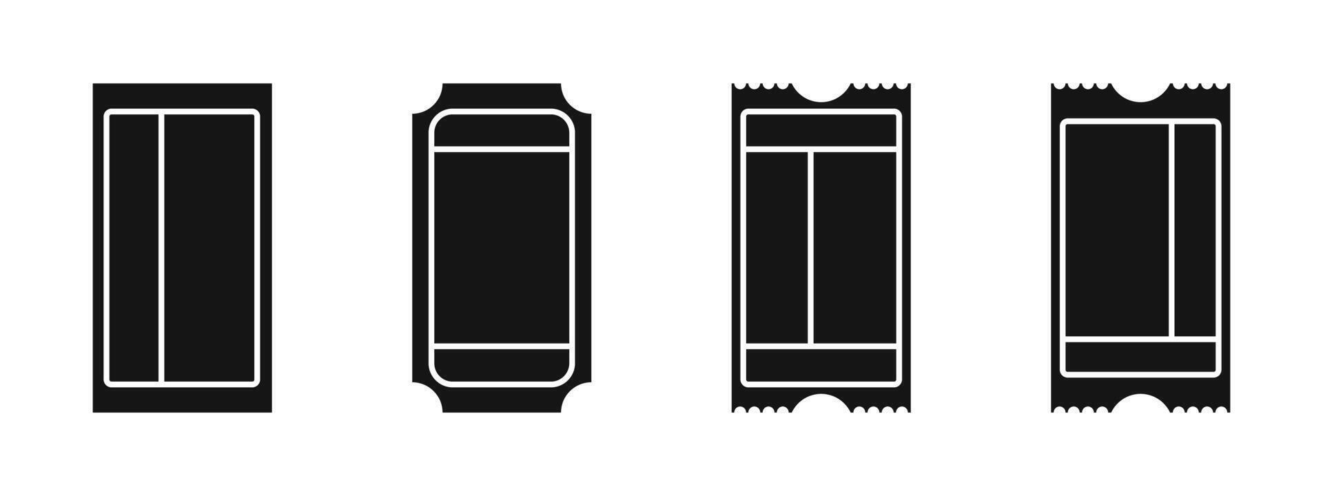 Ticket icon. Event admission symbol vector