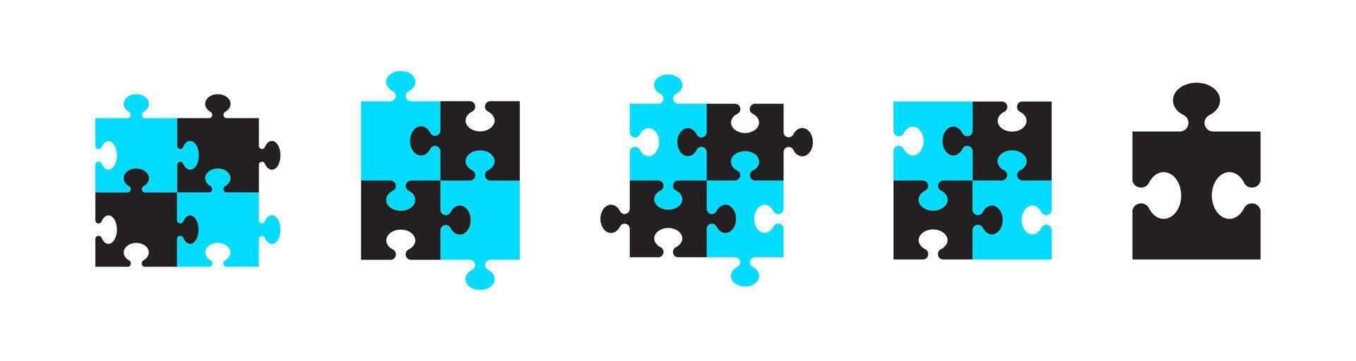 Puzzle icon. Problem-solving symbol vector