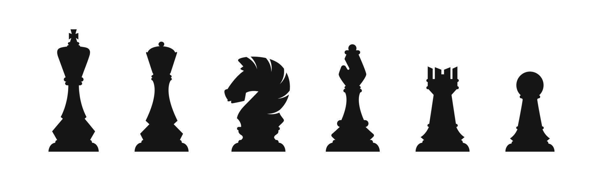 Chess piece icon. Board game symbol vector