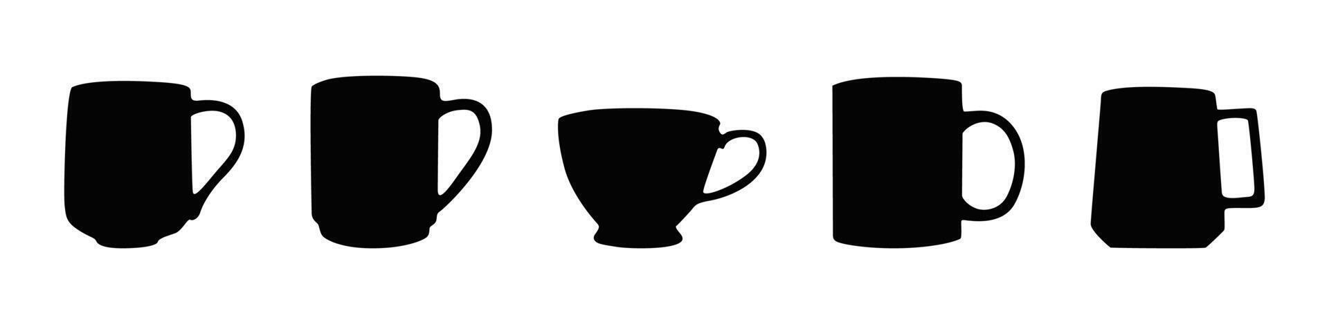 Trophy cup icon. Victory silhouette vector