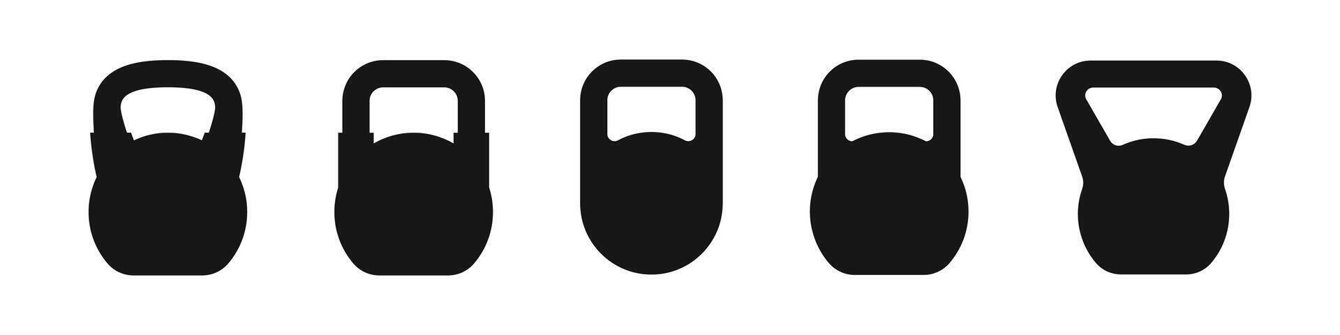 Weight icon. Dumbbell symbol vector