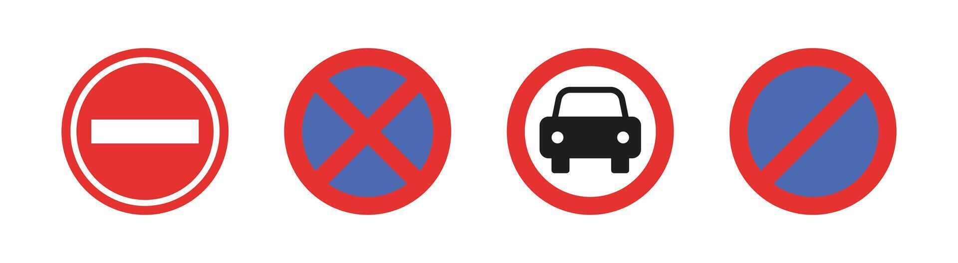 Car sign icon. Road symbol vector