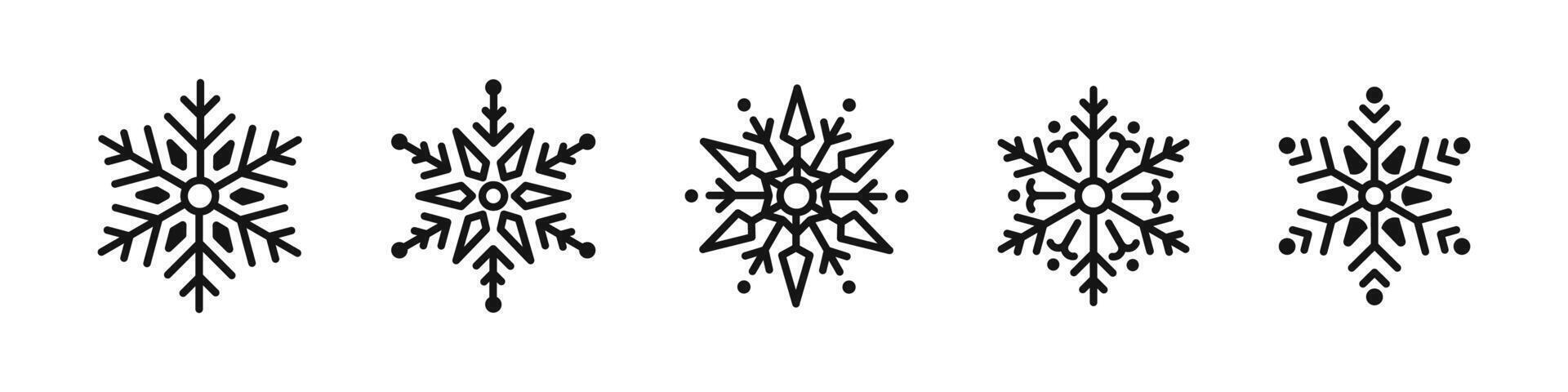 Snowflake icon. Winter symbol vector
