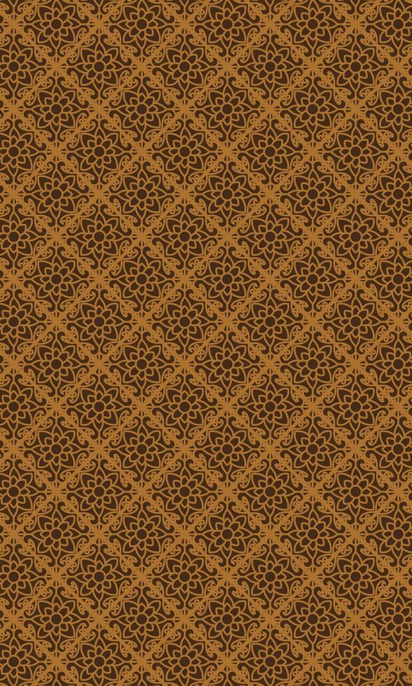 Traditional batik pattern background vector