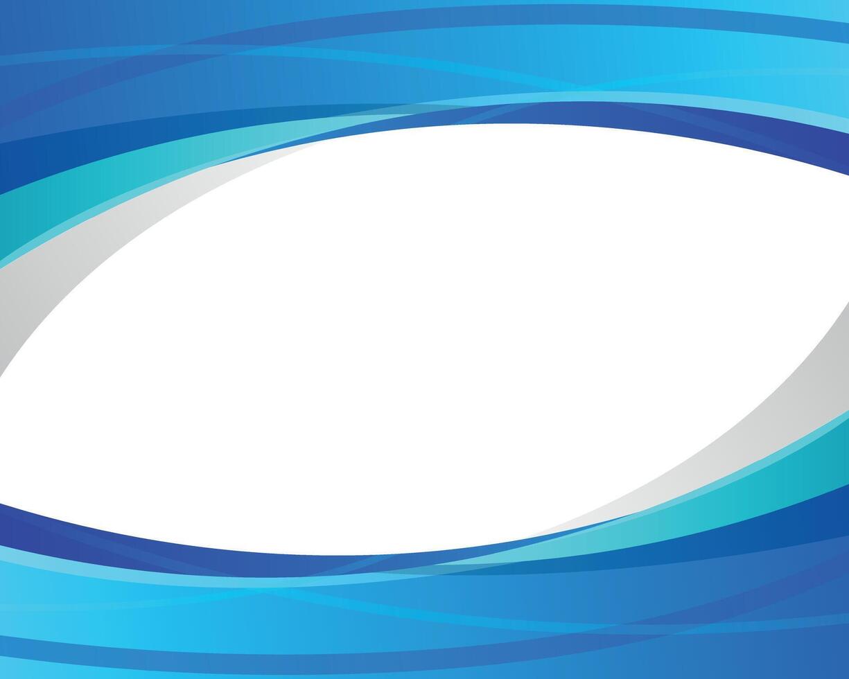 Abstract blue gradient stripes border modern background vector