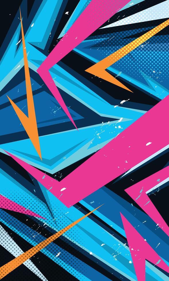 Modern abstract geometric shape wallpaper for sublimation jersey vector