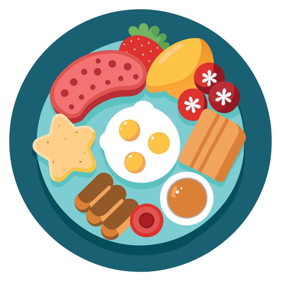 American barbecue cuisine with grilled pork steaks. gravy. spices. and greens on a wooden dish viewe vector