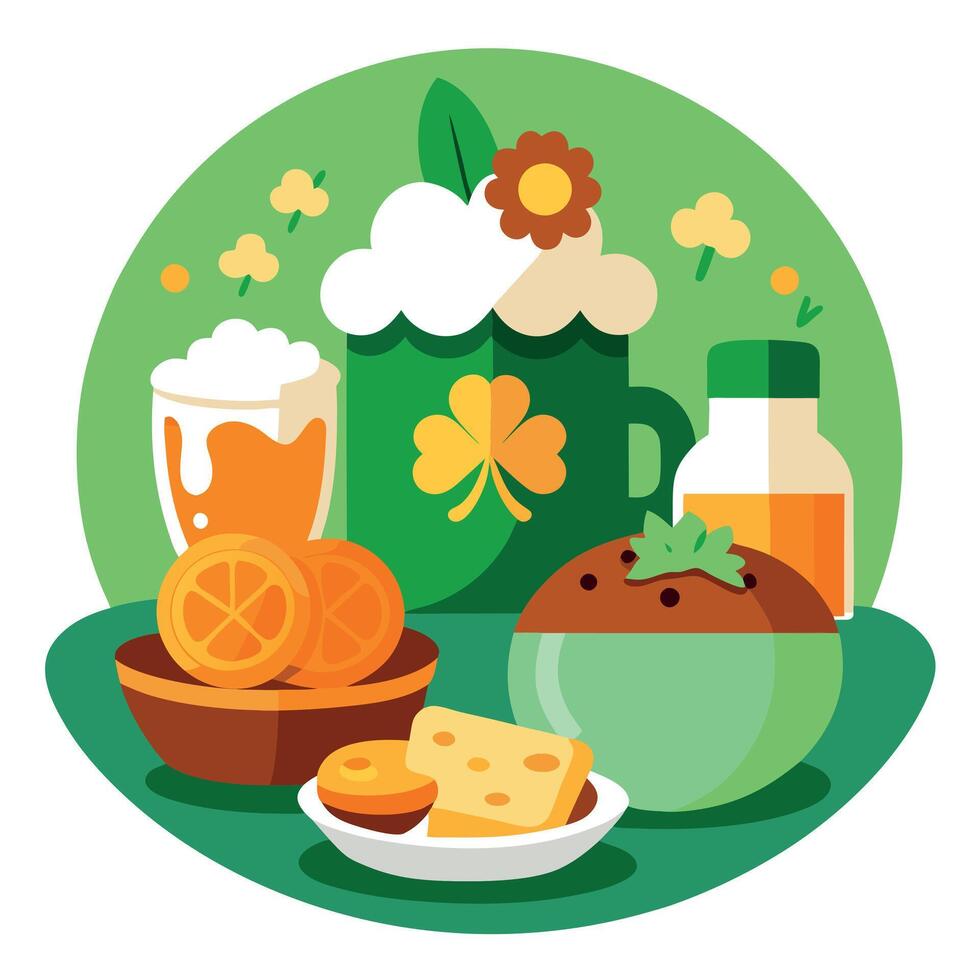 St. Patrick's Day Feast vector