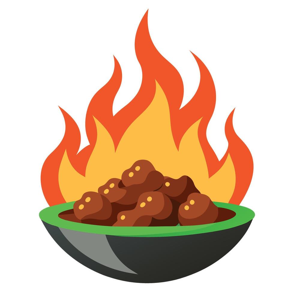 Sizzling Mongolian Beef vector